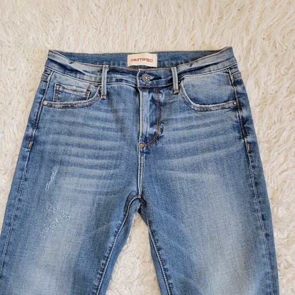 Driftwood Roxy Crop Flare Beaded Jeans Sz 26 - Picture 4 of 10